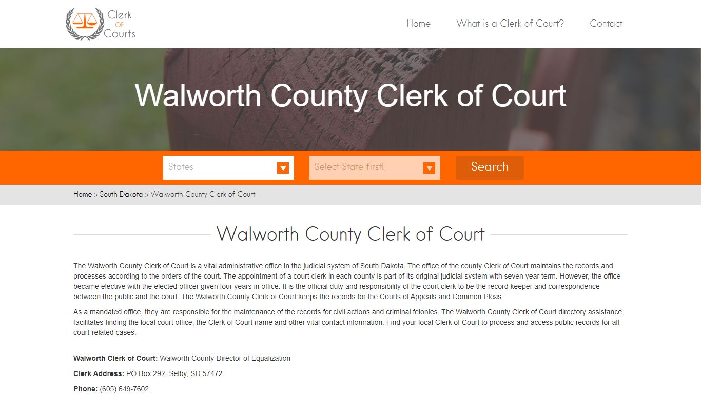 Walworth County Clerk of Court