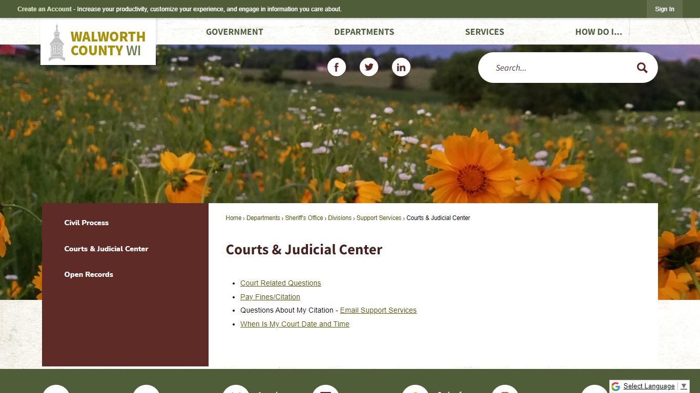 Courts & Judicial Center | Walworth County, WI